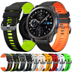 22mm Watch Band for Zeblaze Vibe 8 7 Pro/Stratos 4 3 2/GTS 3/Btalk 3 Pro/Plus Silicone Strap Bracelet For Mi Watch 5 2 Pro S4 S1