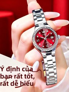 OLEVS | Đồng Hồ Sang Trọng Màu Đỏ Để Làm Quà Tết