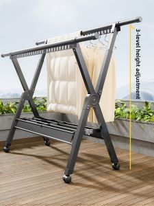 MINGZHI | Adjustable Foldable Indoor Balcony Clothes Drying Rack