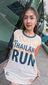 SC Sports เสื้อกีฬา เสื้อพิมพ์ลาย Run02-สีเขียว งานจริงสวย สีสด หนา145g นุ่มลื่นใส่สบาย
