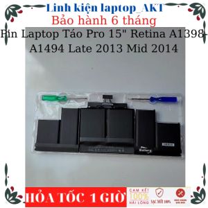 Pin Laptop Táo Pro 15" Retina A1398- A1494 Late 2013 Mid 2014