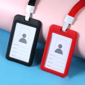 Makayo บริษัทที่ใส่ บัตร PP+ สายห้อยคอ บริษัทที่ใส่ บัตรงาน ไม่ประจำตัวนักเรียน แนวตั้ง work card holder