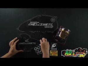 Click 125i V2 V3 CVT Acrylic Cover Set | Pulley & Airbox Cover Combo | Plug & Play | Easy to install