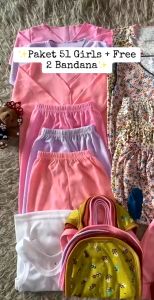 55pcs Paket Premium Perlengkapan Baju Celana Bayi Perempuan/Cewe Singlet Romper Handuk Perlak Bayi Baru Lahir 0-12 Bulan Combo Mix Girl SNI Sale 12.12