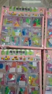 HỘP 12 CHARM 3D CHAI NƯỚC KEM THỨC ĂN NHIỀU MẪU NGẪU NHIÊN ĐỒ CHƠI MINI PHỤ KIỆN DÙNG TRANG TRÍ LÀM SLIME HANDMADE