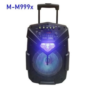 MUSIC DJ M-M999X SPEAKER /1200W.8inch+MIC*1ไร้สาย
