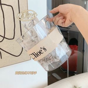 Thùng Rác Acrylic Trong Suốt Sang Trọng Cao Cấp Dùng Trong Nhà Phòng Khách Phòng Ngủ Văn Phòng Thùng Đựng Rác Nhựa Dung Tích Nhỏ