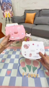 Alat kecantikan INS Buat sendiri Dengan stiker lucu /Kotak Rias Lucu Serbaguna /Wadah kuas rias Anak perempuan /Cermin rias lipat / Kotak perhiasan Kotak penyimpanan