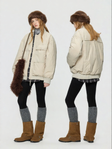 Turn Signal | Fashionable Short Quilted Parka Winter Coat