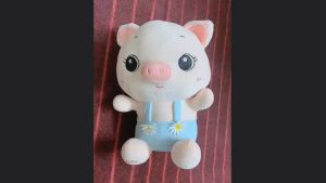 Chó poodle lông xù nhồi bông gấu bông mèo hoàng thượng cosplay thú heo bông tiktok heo mặc đầm dễ thương