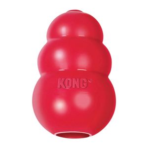 KONG Classic Dog Toy- Toughest Natural Rubber Red- Fun to Chew
