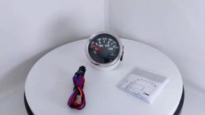 Rhaxel Forklift Motorcycle 52mm Waterproof Oil Temp Gauge Fuel Temperature indicator Meter 50-150℃ With Red Backlight 9-32V