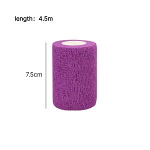 7.5cmX4.5m Sport Elastic Bandage Tapes Self Adhesive for Finger Knee Support Pads Wrist Ankle Palm Sprains & Swelling Pet Tattoo