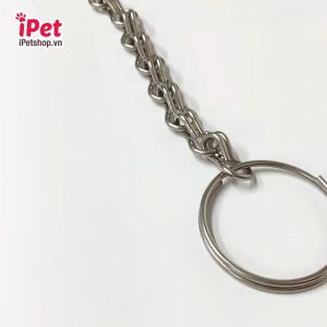 Hanpet - 4 size) Xích chó inox có chống xoắn dùng để xích mèo hoặc xích chó lớn và xích chó nhỏ