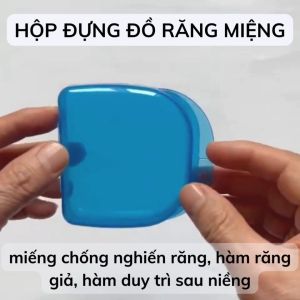Hộp nhựa đựng khay chỉnh răng nha khoa hàm duy trì niềng răng tháo lắp miếng ngậm bảo vệ răng miếng ngậm chống ngáy chống nghiến răng-TIVT