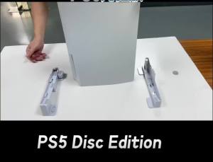 PS5/Slim/Pro Horizontal Stand for Disc & Digital Console Protective Stable PlayStation 5 Editon Scalable Design for PS5 Accessor
