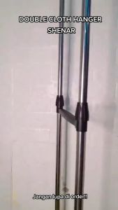 Rak Serbaguna Stainless DOUBLE ROD RACK: Rak Gantung Baju Double Pole