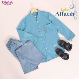 BAJU MUSLIM KOKO ANAK TK 4-6 TAHUN ALFATIH LABEBAH LENGAN PANJANG