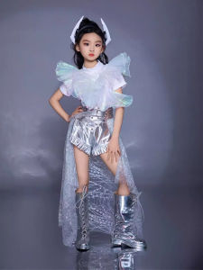 Girl Model T Stage Performance Costume Flash Trailing Yuan Universe Mechanical Wind Technology Sense Trendy Clothes Sense of Future Performance Costume 8