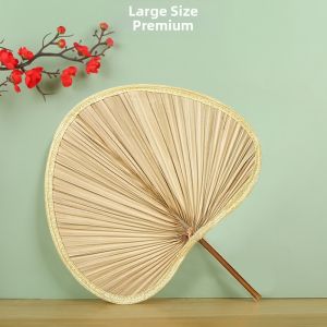 Jiaxun | Chinese Ancient Style Hand Held Fan Wheat Straw Small
