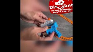 Mainan Anak Mainan Rel Kereta Api Elektrik Karakter Gerbong lengkap set