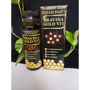 Madu Herbal Diabetes Kolesterol Gula Darah Kebas Kesemutan BRAVINA GOLDVIT ISI 320 GRAM