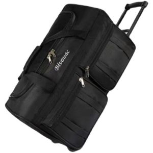 Oxford Cloth Luggage Bag with Pull Rod Super Large Capacity for Overseas Students Air Travel Bag Foldable Moving Travel Bag