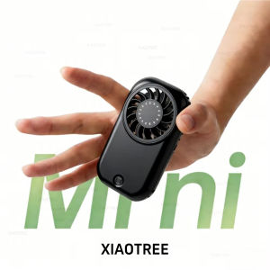 XIAOTREE Portable Handheld Small Fan 5-speed Wind 1200mah Battery Capacity Mini USB Rechargeable Handheld Fan Suitable Outdoor