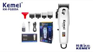 Tông Đơ Cắt Tóc Có Thể Điều Chỉnh Kemei PG809A Dành Cho Nam Giới Tông Đơ Điện Không Dây Chuyên Nghiệp Có Màn Hình LED Cắt Tóc Mạnh Mẽ Cho Đầu Ria Mép