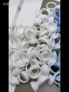 100pcs Glue Rings For Eyelash Extension Nail Art Glue Holders Eyelash Pallet Cups For Tattoo Pigment Makeup Tools