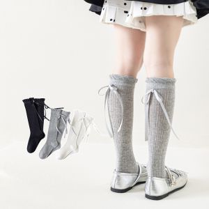 Summer Kids Long Socks For Girls Mesh Thin Childrens Calf Sock Solid Soft Fashion Child Knee High Baby Girl New Socks 3-12Years