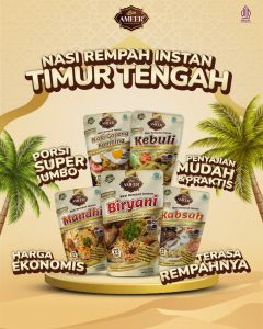 Nasi Rempah Instan Timur Tengah dan India Biryani Kebuli Mandhi Kabsah Lengkap siap masak