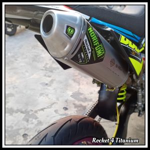 Knalpot Norifumi Rocket4 Titanium Semi Bending KLX150 KLX140 CRF150L WR155 DTracker Viar Cross X 150