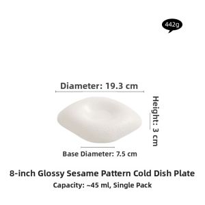 YOGEHOME | Elegant Square Ceramic Plate White