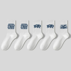 JINGCHI | Mens Short Socks Breathable Thin Cotton Sport Absorb Sweat Summer Mid-Calf Socks For Men Anti-Odor Lightweight Pure Cotton