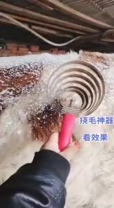6 Ring Bristle Comb Cattle Sheep Horse Metal Hair Cleaning Brush Livestock Scratching Hair Artifact Itching Brush Cow Hair Comb
