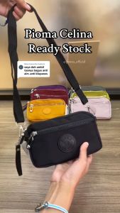 DOMPET HP 3 RES / DOMPET SELEMPANG / SELEMPANG BAHU NYLON WATERPROOF / PIOMA CELINA D006