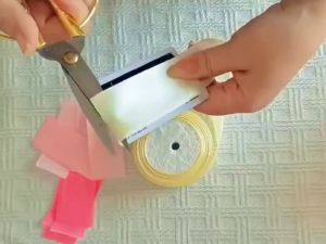 ริบบิ้นสี ด้านเดียว กว้าง 40 มม. 4cm ริบบิ้นผ้าซาตินขนาด 25 หลา / ม้วน