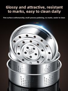 Universal 316 Stainless Steel Electric Rice Cooker Steamer Basket Home Use Steaming Rack Pot Inner Steaming Tray Kitchen Accessories