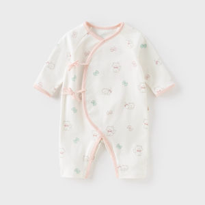 Pure Cotton Spring Autumn Baby Romper Suit Long Sleeve Cartoon Print Childrens Clothing DAVE&BELLA Baby Overall Clothes