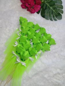 tempat telur aqiqah isi 10 pcs bunga telur aqiqah hijau