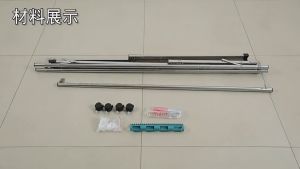 Giàn Phơi Quần Áo 160cm ba cực có thể gập lại Thép Không Gỉ + Tặng kèm 30 móc Clothes hanger landing folding