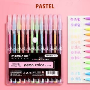 12Pc Metallic Glitter Gel Pens Set Sparkle for Adult Coloring Journaling Journals Art Drawing Art Markers School Office Supplies