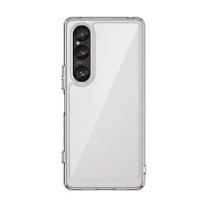 Sony Xperia Compatible Magnetic Full Surround Soft Rubber with Hard Acrylic Base Clear Case