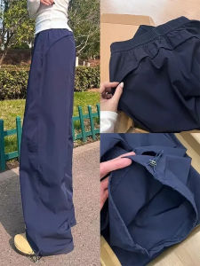 YAYANGREN | Quick-Dry Durable Work Pants Straight Leg Loose Fit Small Stature Spring/Summer