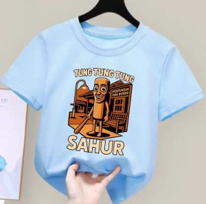 Baju Kaos Anak Tung Tung Sahur Kaos Terbaru