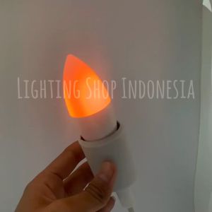 Lampu bohlam api cahaya bergerak 3watt e27