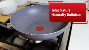 Tefal Natura Deep Frypan Wajan Anti Lengket Wajan Penggorengan Aluminium Non-Stick Cookware Untuk Kompor Gas Fitur Thermosignal Dan Corong Dua Sisi - Lazada