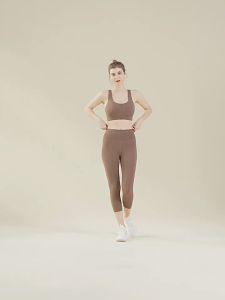 Bộ Đồ Tập Yoga Gym MZ-25 Áo Croptop Móc Cài Mút Lót Rời Quần Lửng Thun Poly Lưng Cao Chất Mềm Mịn Siêu Mát