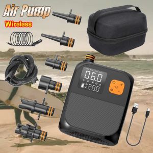 20/25PSI Electric Air Pump Wireless Air PumpWireless SUP Pump Tire Inflator Dual-Stage Battery Paddle Board Pump for Inflatables